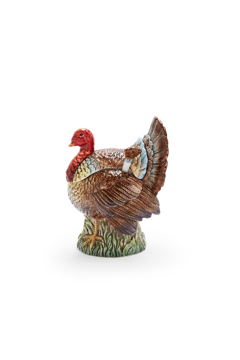 Woodland Turkey 14oz Gravy Boat with Ladle, Alternate, color, Brown