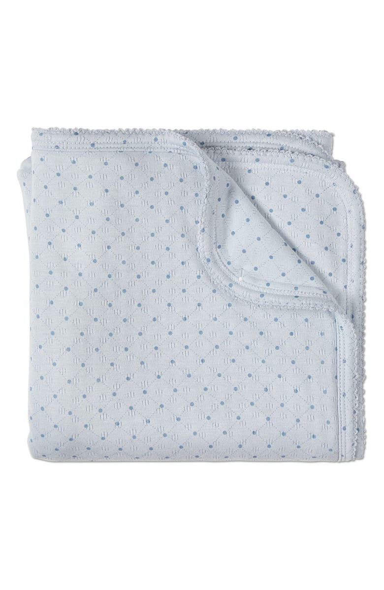 MiniMoi 3 Piece Baby Rayon Blend Pointelle Footie Set, Alternate, color, Blue