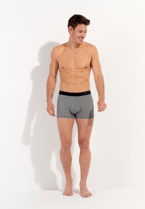 Hom Herbie Comfort Boxer Briefs In Black Print