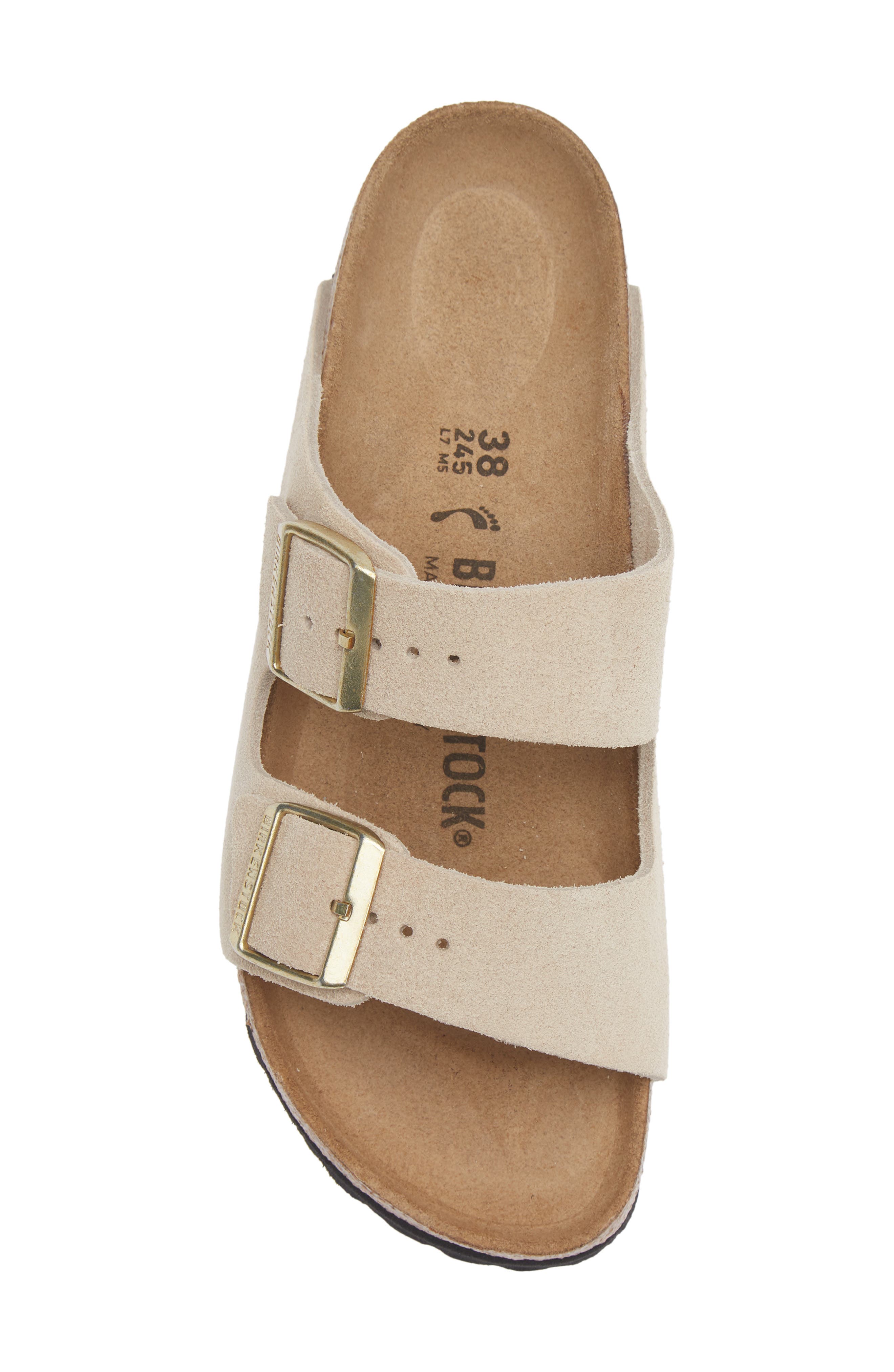 Birkenstock Arizona Sandal, Alternate, color, Sandcastle Suede