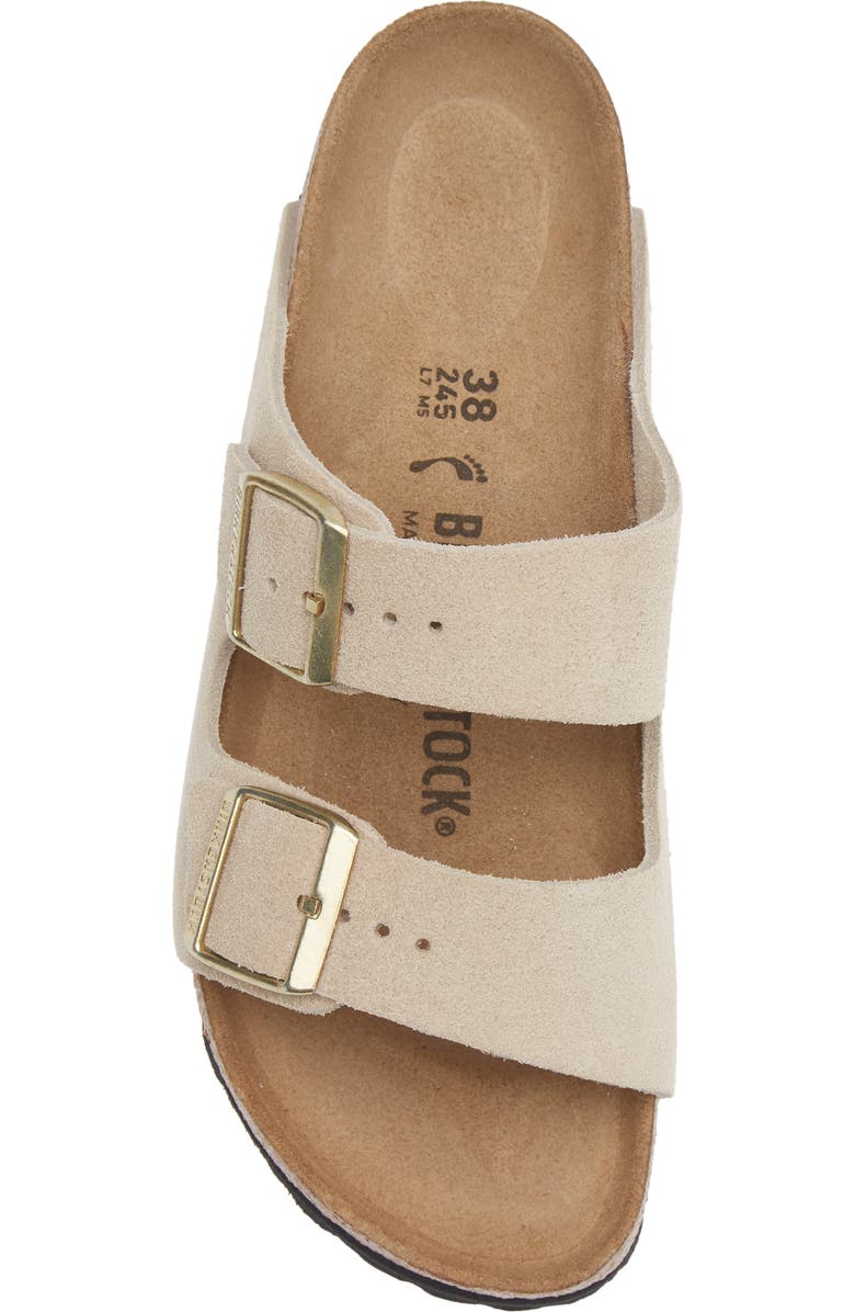 Birkenstock Arizona Sandal, Alternate, color, Sandcastle Suede