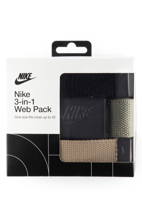 Nike Set Of 3 Webbed Belts