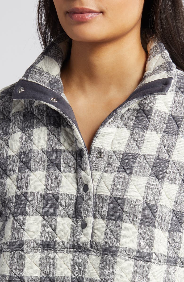 Marine Layer Quilted Snap Placket Pullover, Alternate, color,