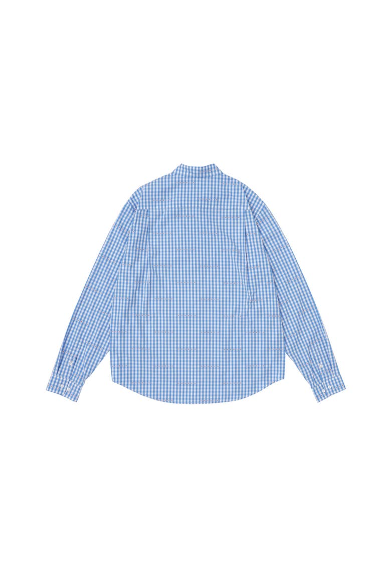 Micro Plaid Shirt, Alternate, color, Blue
