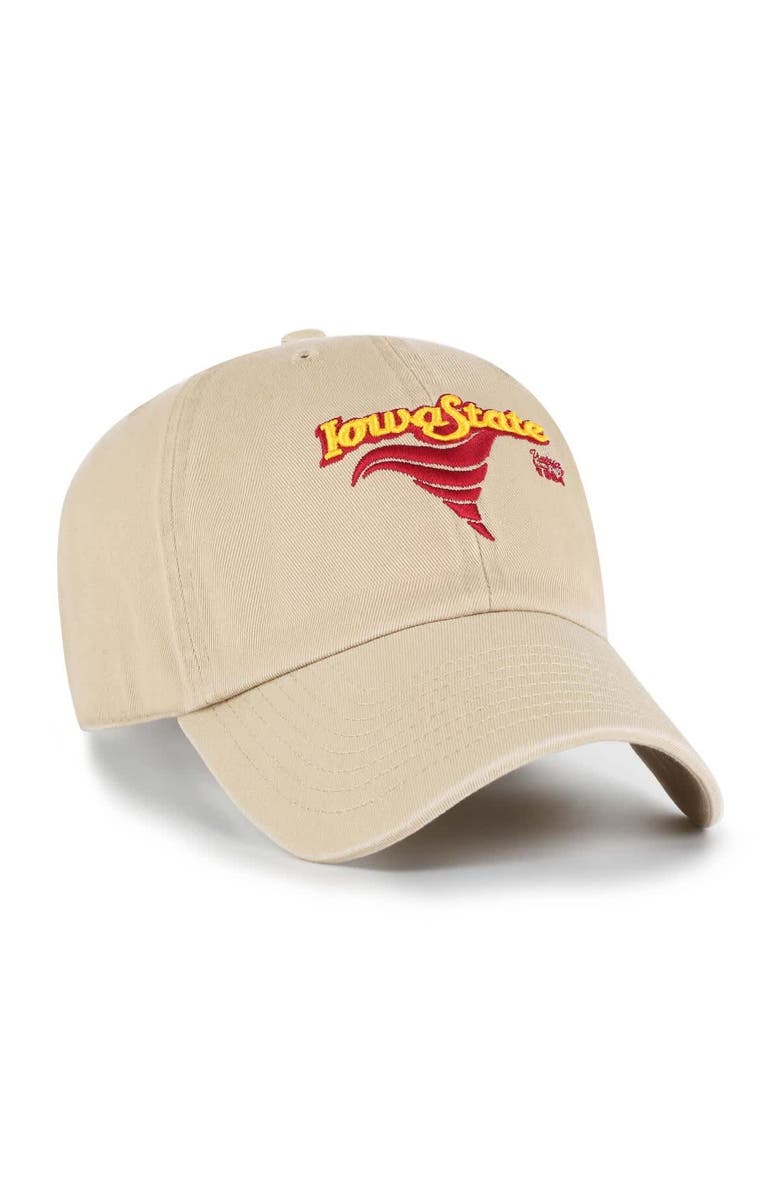 '47 Men's '47 Khaki Iowa State Cyclones Vault Clean Up Adjustable Hat, Alternate, color, 