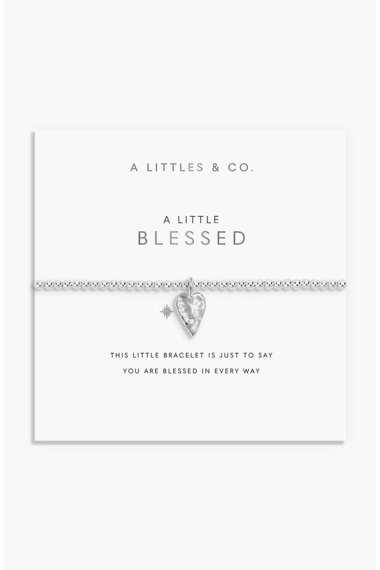 A Little 'Blessed' Bracelet, Main, color, Silver Plated