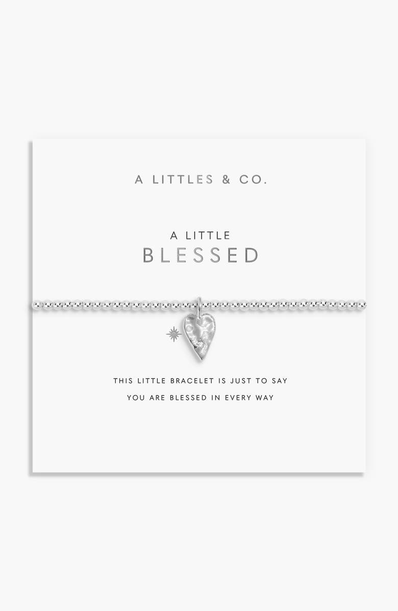 A Littles & Co. A Little 'Blessed' Bracelet, Main, color, Silver Plated