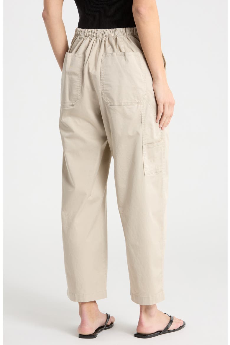 Jolie Stretch Cotton Carpenter Pants, Alternate, color, STONE