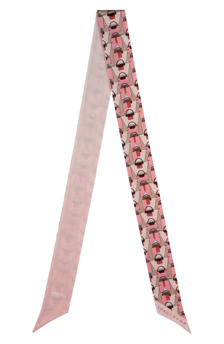 Longchamp Silk Scarf, Alternate, color, Ballerina