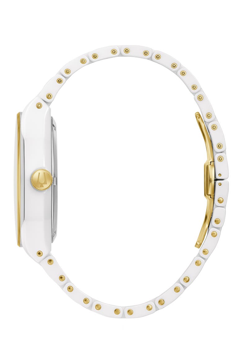 Millenia Automatic Ceramic Bracelet Watch, 41mm, Alternate, color, WHITE