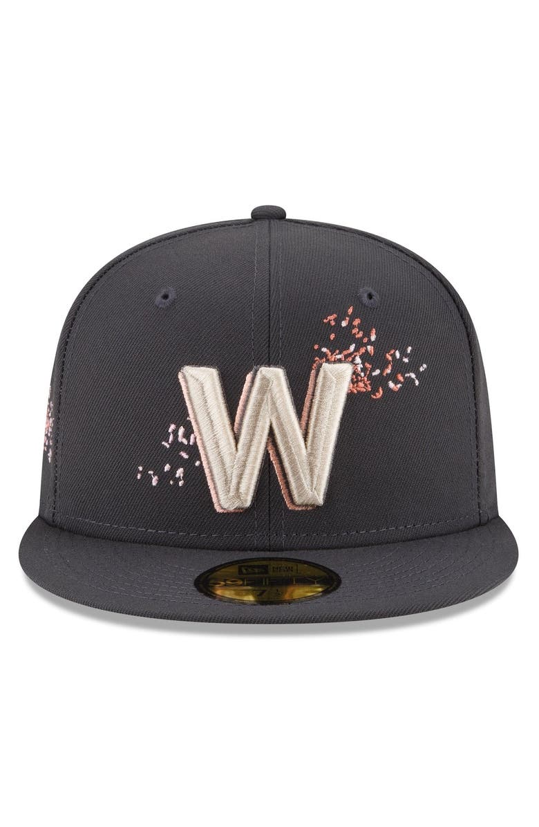 New Era Men's New Era Graphite Washington Nationals 2022 City Connect 59FIFTY Fitted Hat, Alternate, color,