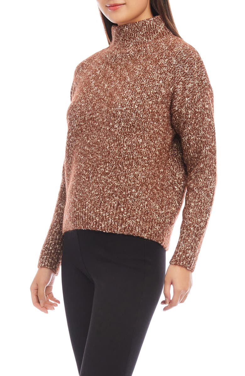 Karen Kane Marled Funnel Neck Sweater, Alternate, color, 