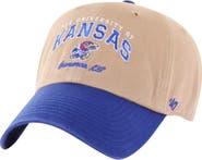 '47 Men's '47 Khaki Kansas Jayhawks Local Clean Up Adjustable Hat