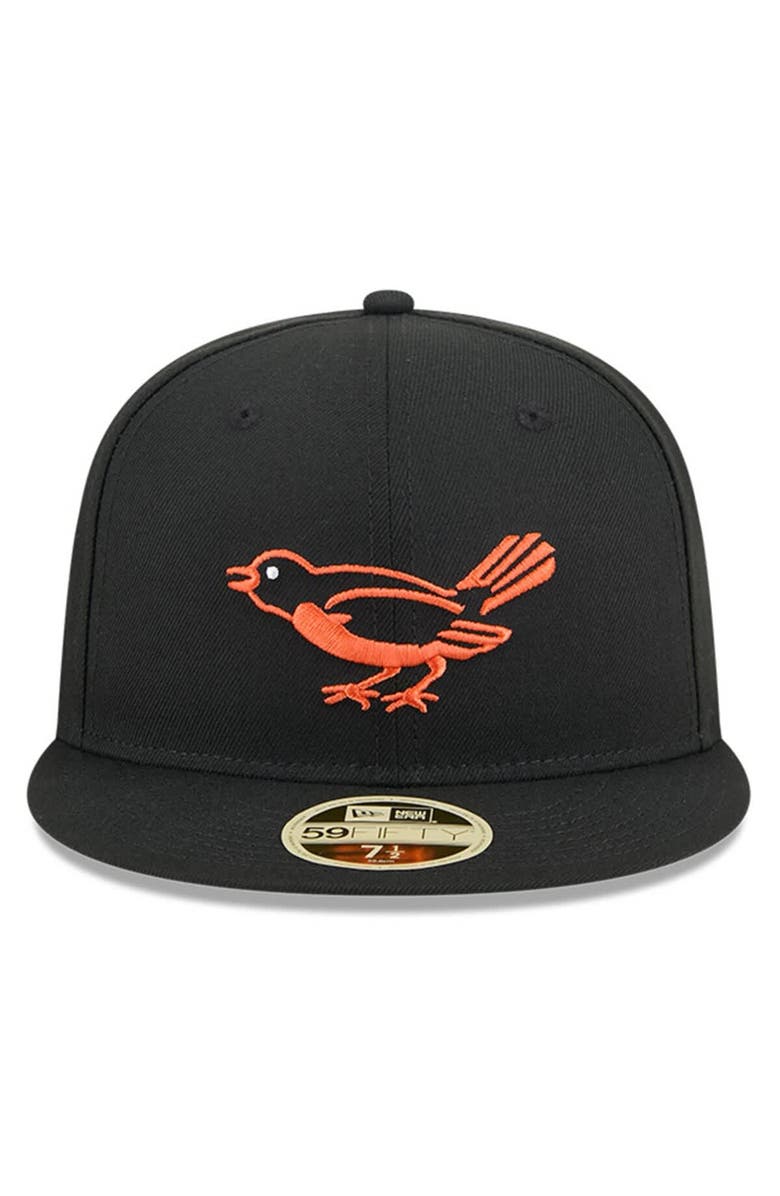 New Era Men's New Era Black Baltimore Orioles Baseball Hall of Fame 59FIFTY Fitted Hat, Alternate, color,