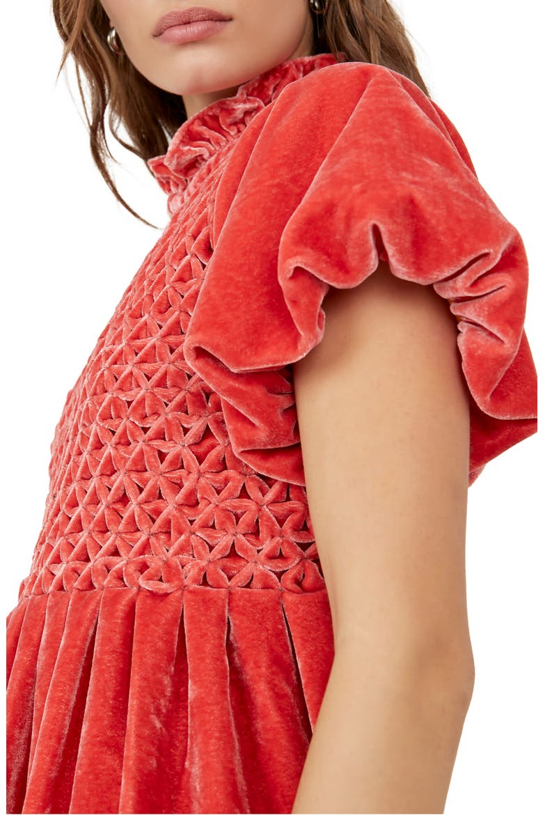 Gum Drop Minidress, Alternate, color, RED