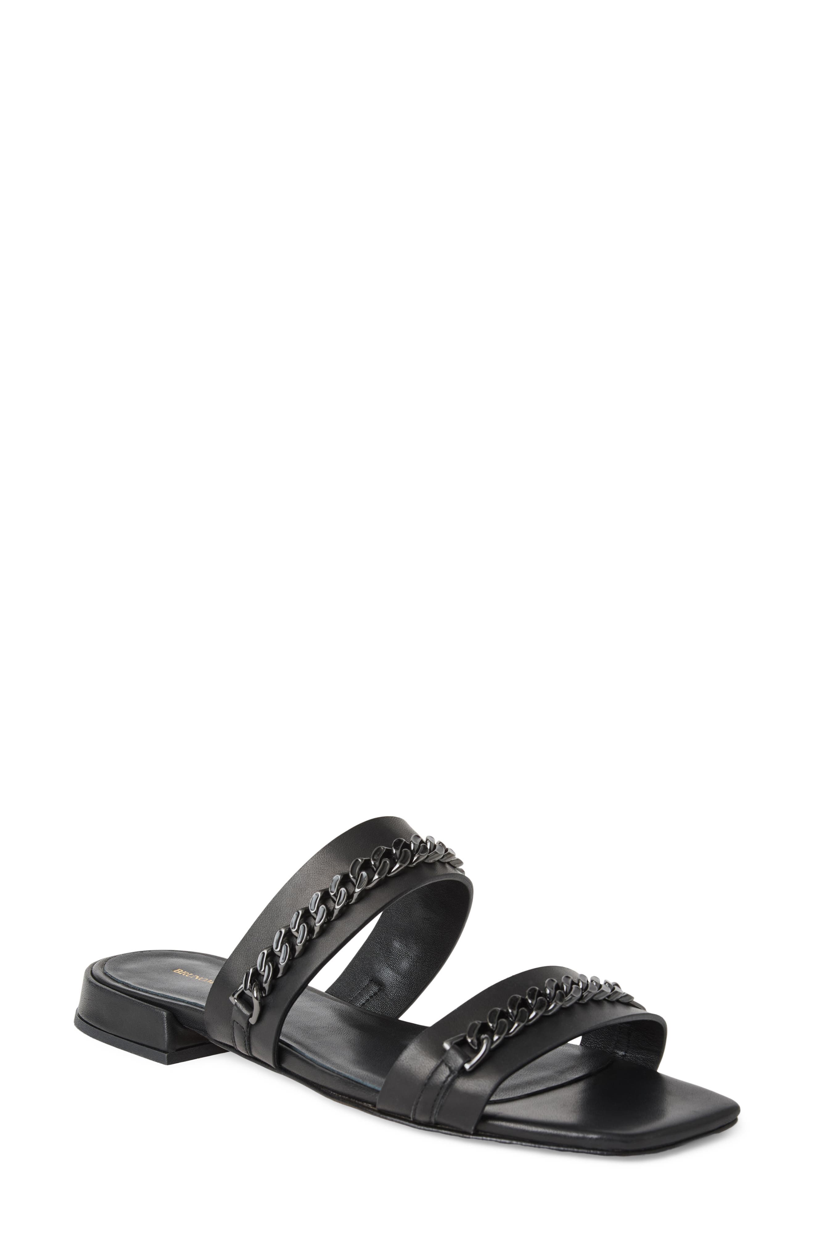 Bruno Magli Brunella Slide Sandal, Main, color, Black Nappa