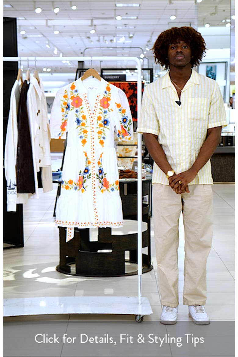Floral Print Poplin Dress video