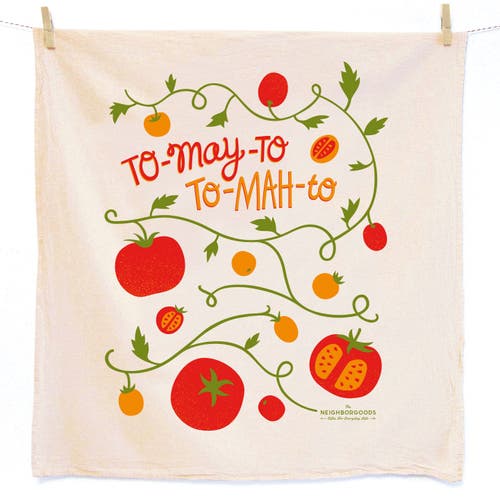 The Neighborgoods Tomato Dish Towel + Sponge Cloth Gift Set In Multi