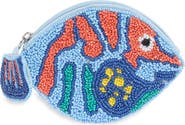 Collection XIIX Fish Beaded Zip Pouch