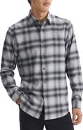 Theory Irving Plaid Cotton Flannel Button-Up Shirt