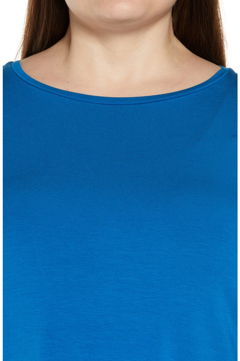 Long Sleeve Boatneck Jersey Top, Alternate, color, MARINE
