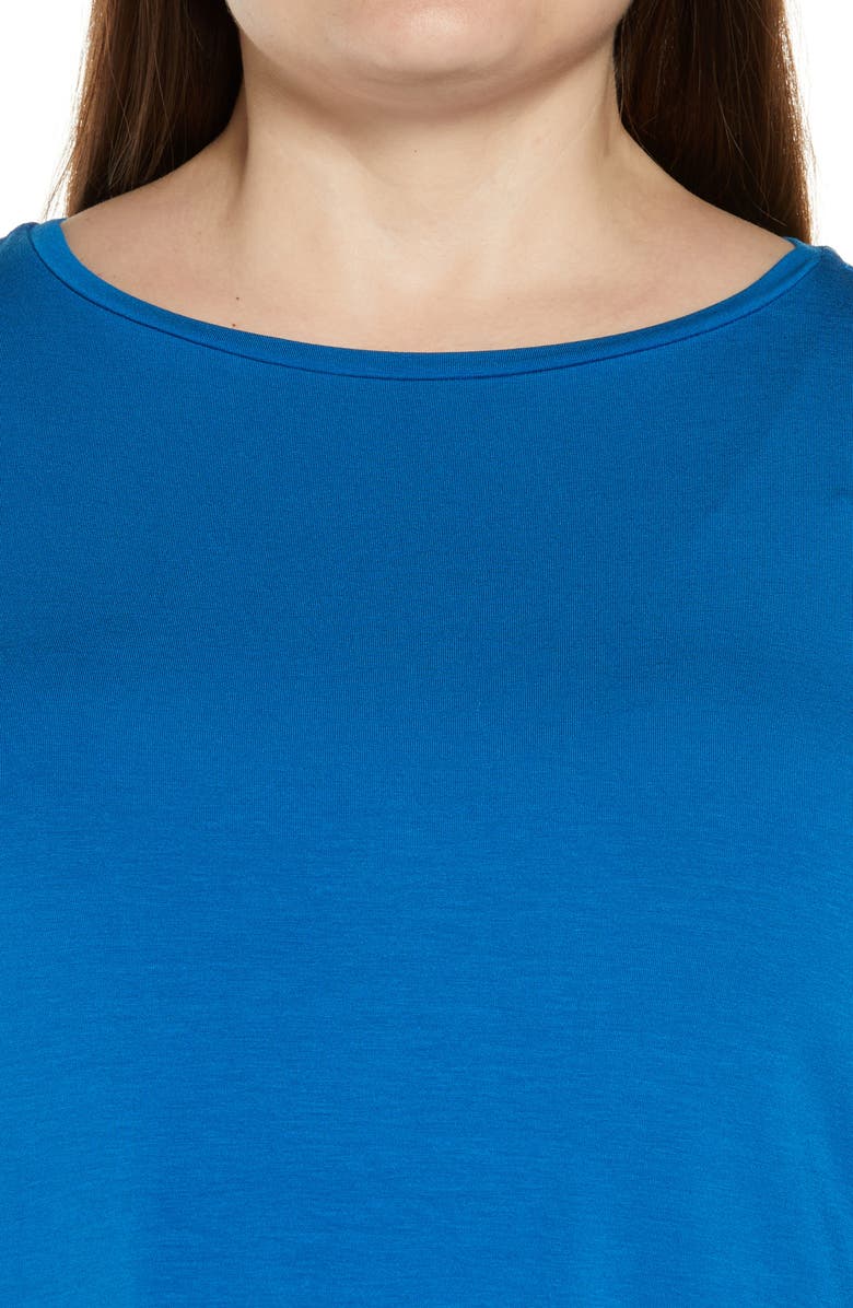 Eileen Fisher Long Sleeve Boatneck Jersey Top, Alternate, color,