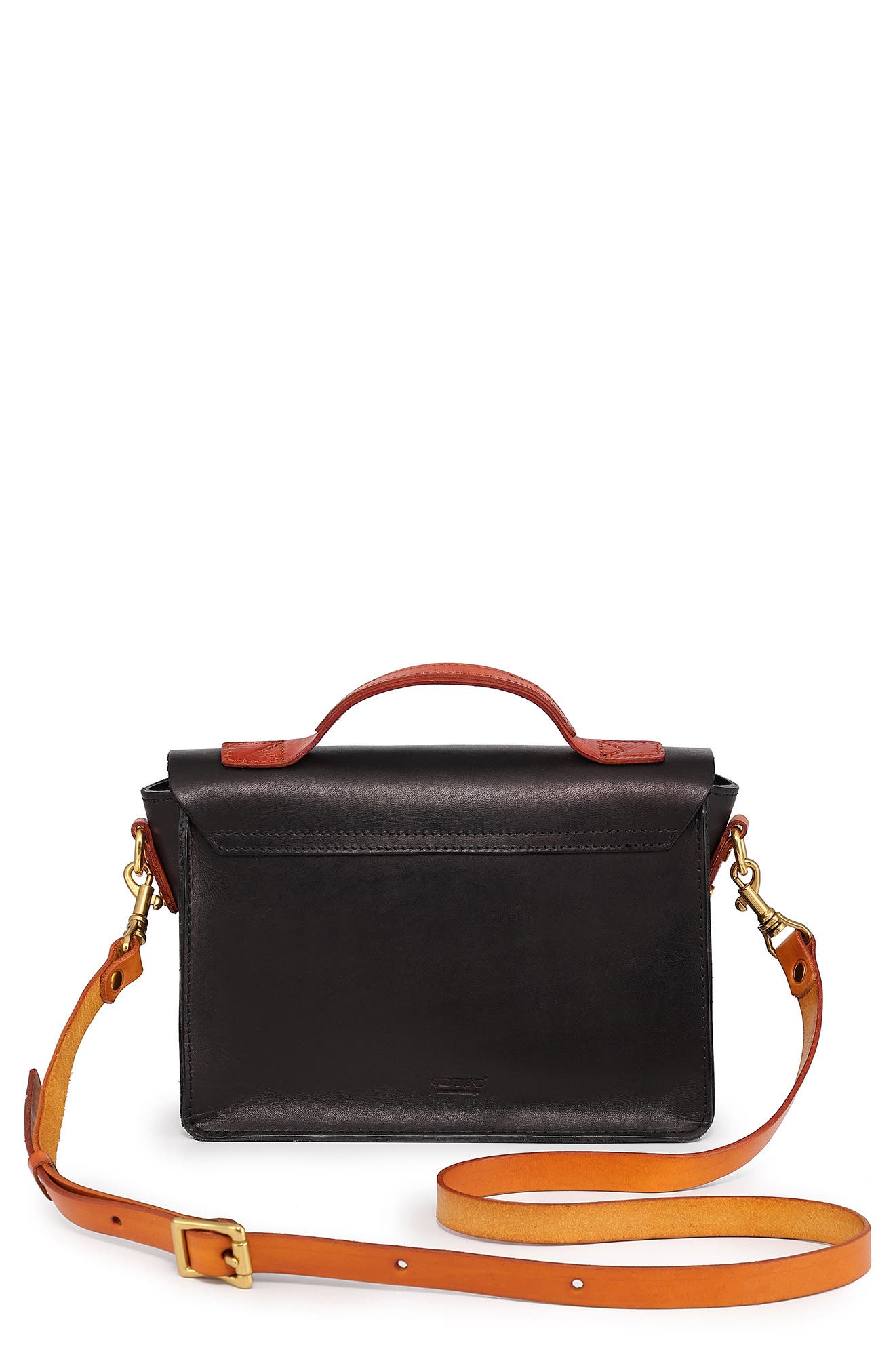 OLD TREND Aster Mini Leather Satchel, Alternate, color, Black
