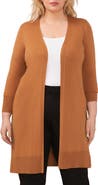 Halogen® Open Front Long Cardigan