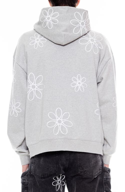 Cult Of Individuality Embellished Graphic Sweatshirt In Heather Gray