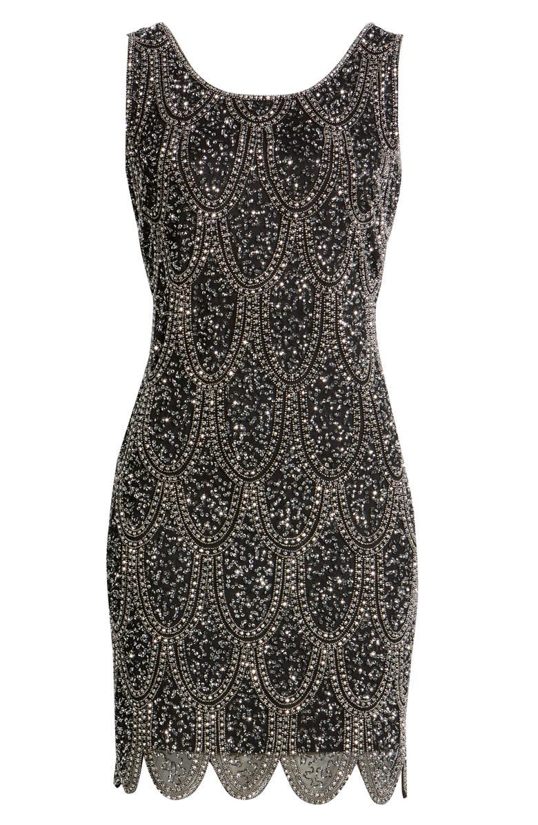 Pisarro Nights Beaded Cocktail Minidress, Alternate, color, 