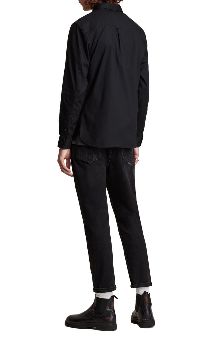 AllSaints Hawthorne Slim Fit Button-Up Shirt, Alternate, color, 
