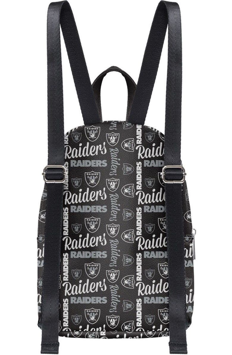 FOCO Youth FOCO Black Las Vegas Raiders Repeat Brooklyn Mini Backpack, Alternate, color,