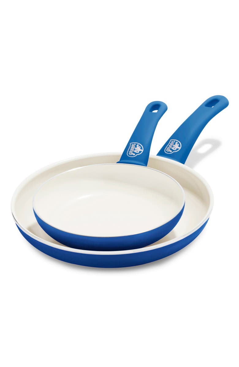 GreenPan Soft Grip Set of 2 Fry Pans, Alternate, color,