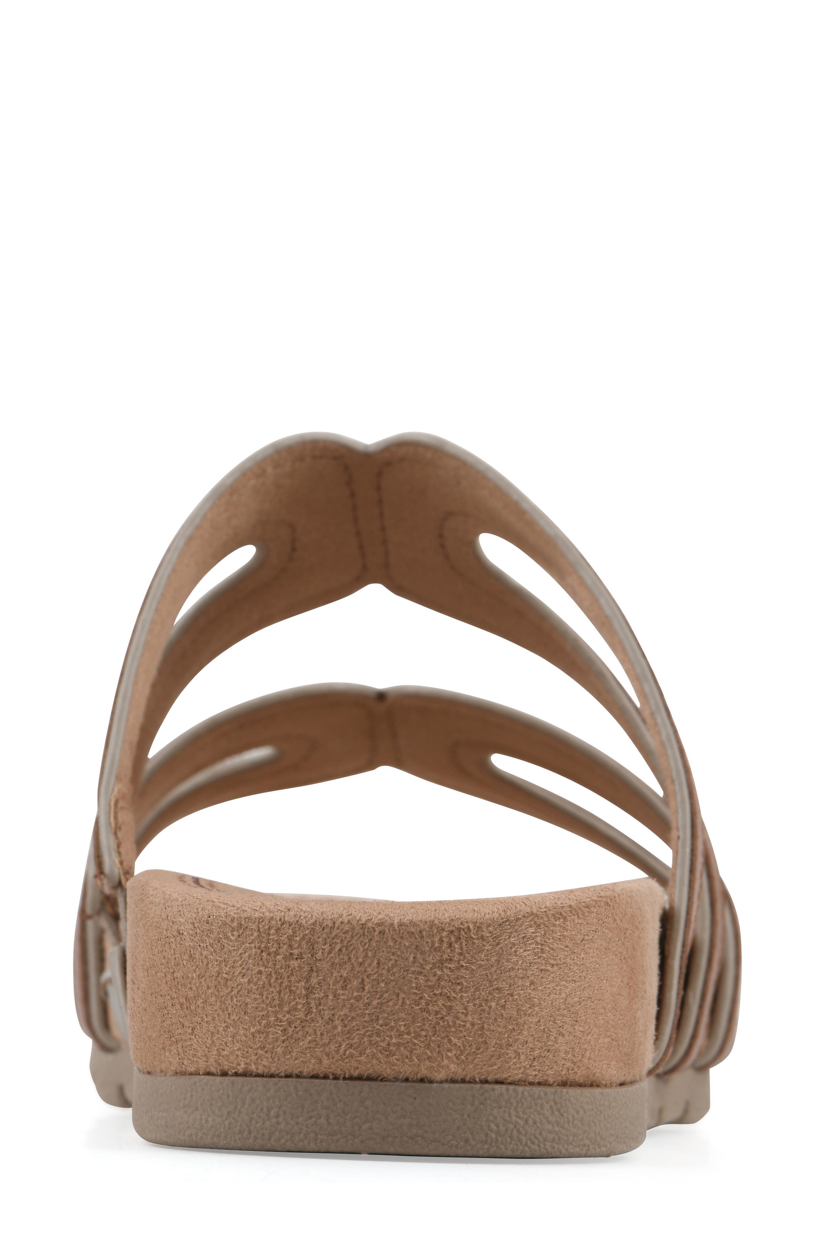 Tina Rose Slide Sandal, Alternate, color, COGNAC/ PALE GOLD