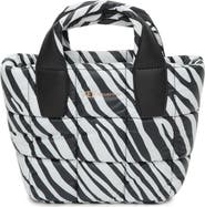 VeeCollective Mini Porter Zebra Stripe Tote