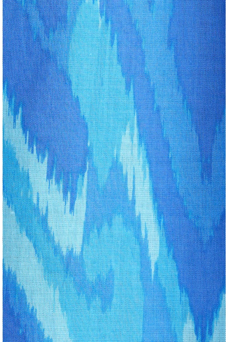 Carys Erie Abstract Cotton Split Neck Top, Alternate, color, BLUES-MULTI