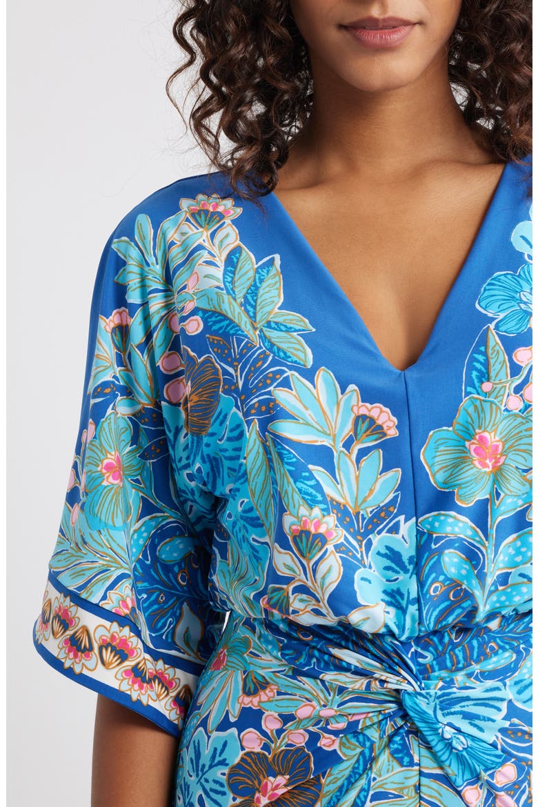 Adalyn Floral Maxi Dress, Alternate, color, STARLIGHT NAVY BEST FOREVER