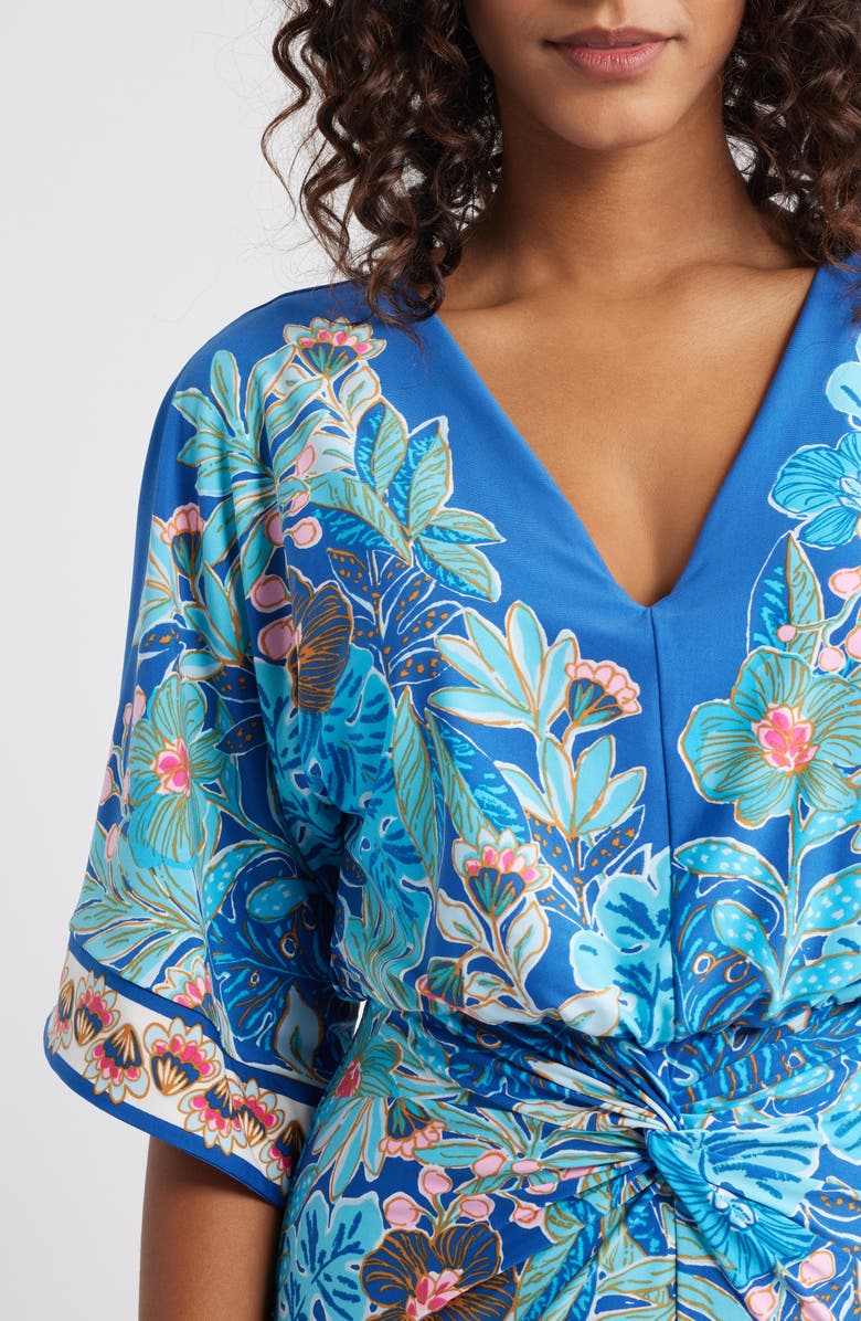 Lilly Pulitzer<sup>®</sup> Adalyn Floral Maxi Dress, Alternate, color, Starlight Navy Best Forever