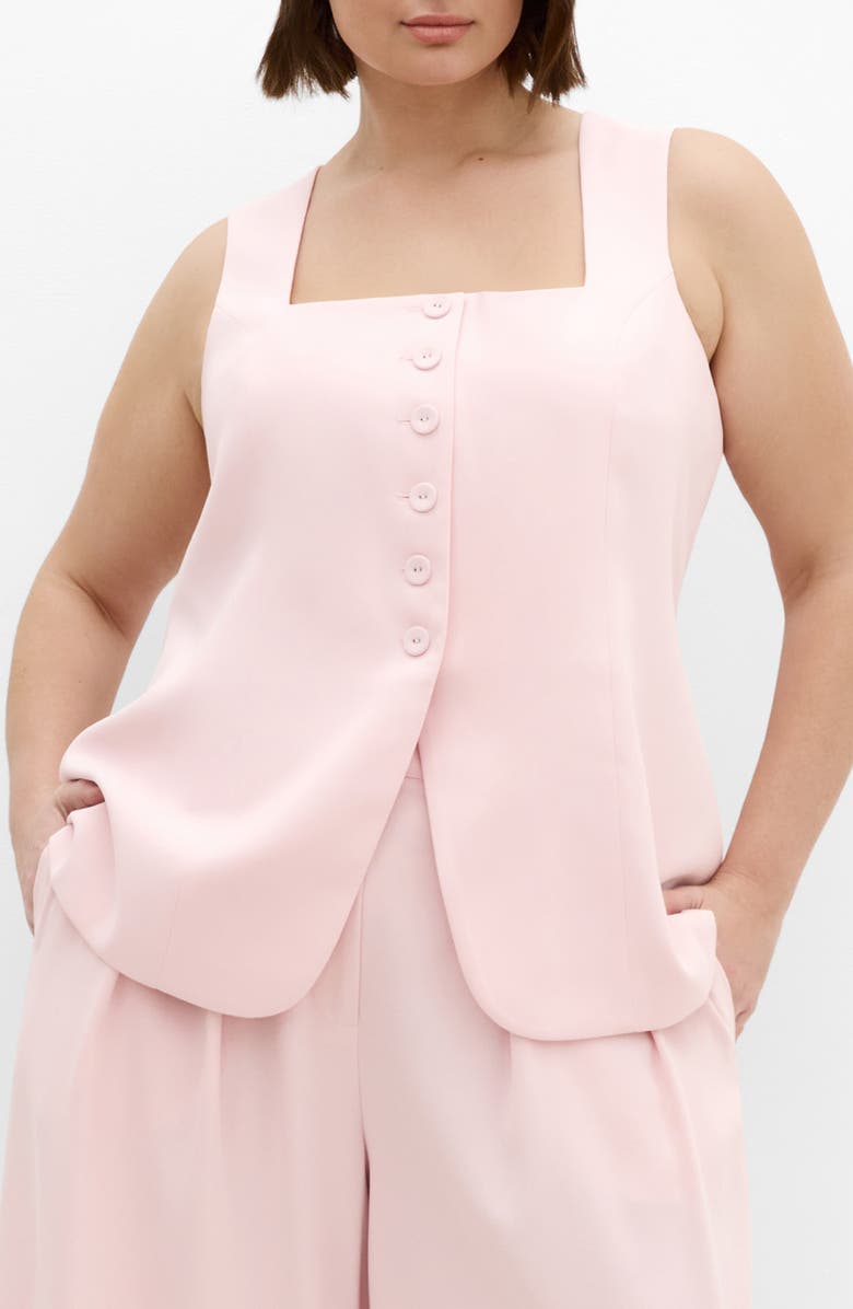 City Chic Abbie Vest, Main, color, Heavenly Pink