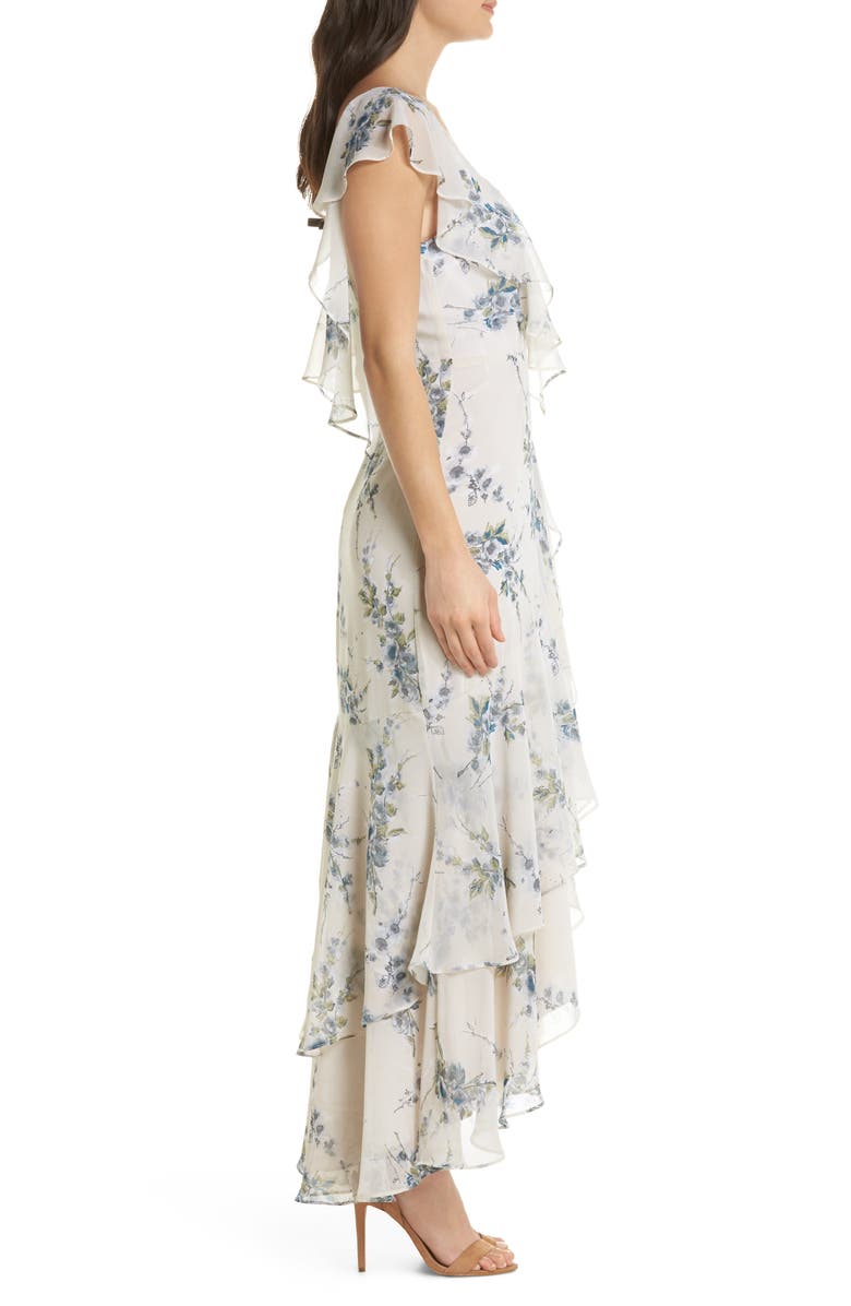 WAYF Elanor Ruffle Faux Wrap Maxi Dress, Alternate, color, 