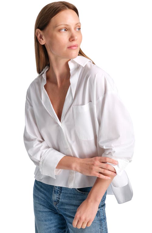 Twp Day After High Low Button-up Shirt In White