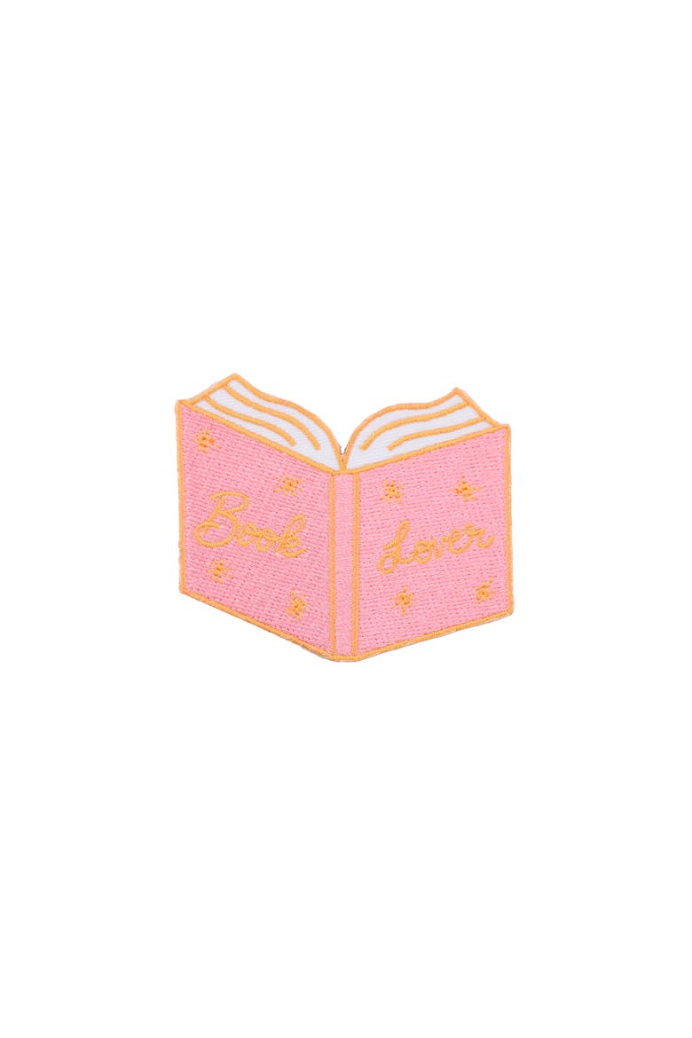 Book Themed Stick On Patches, Main, color, Book Love (Book Shaped)
