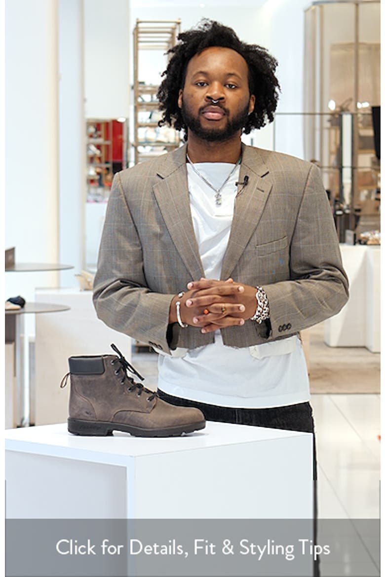 Water Resistant Lace-Up Boot video