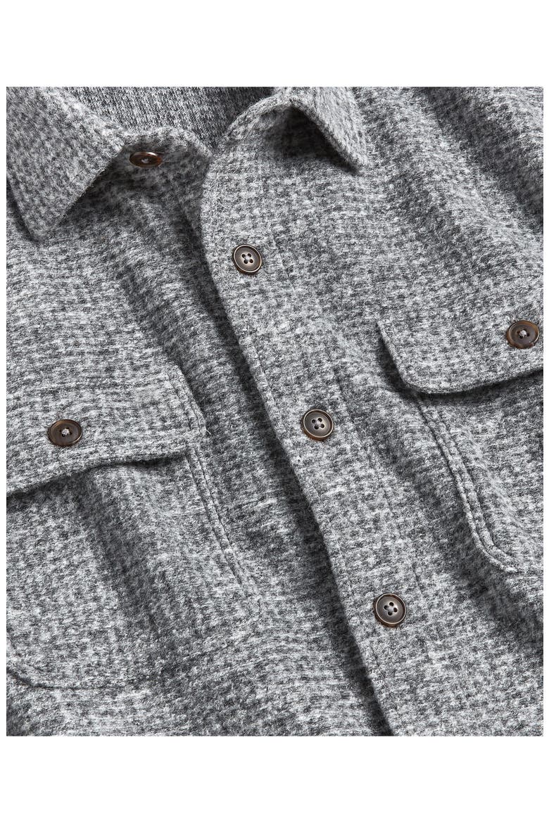 Wool Blend Overshirt, Alternate, color, GRAY