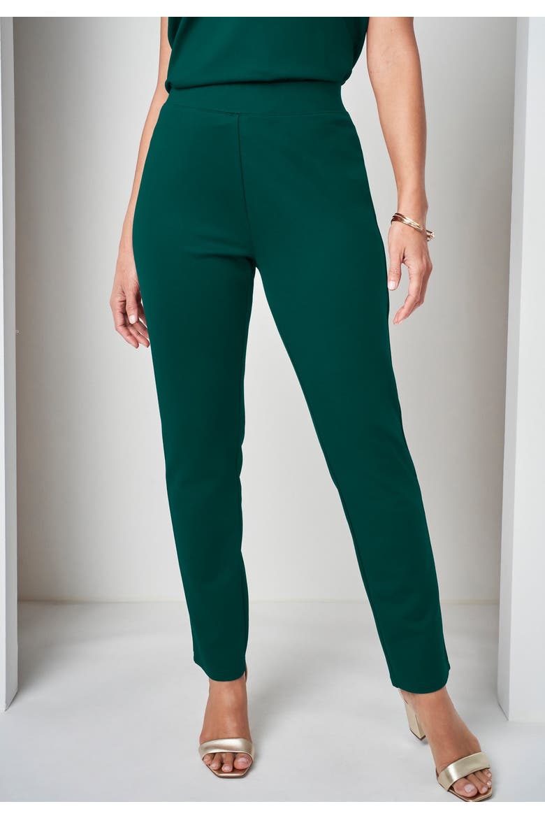 3 Piece Ponte Pant Set, Alternate, color, EMERALD GREEN