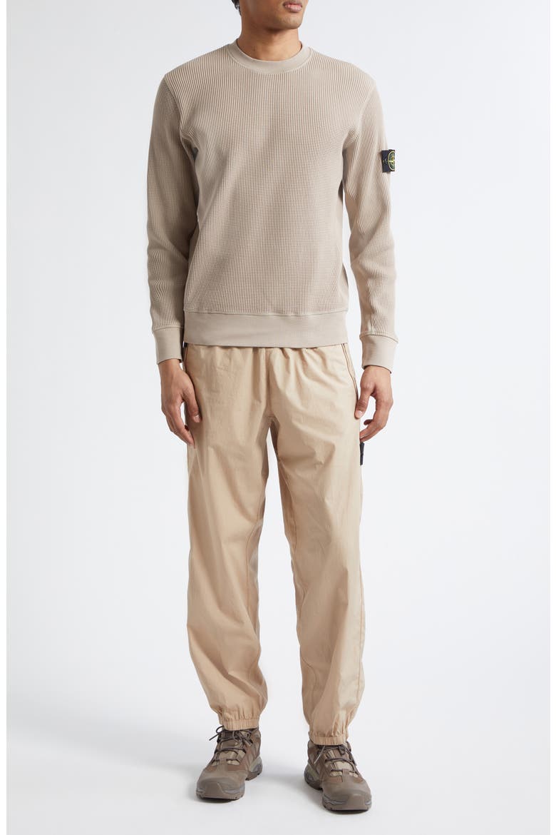 Cotton Waffle Knit Sweatshirt, Alternate, color, DESERT