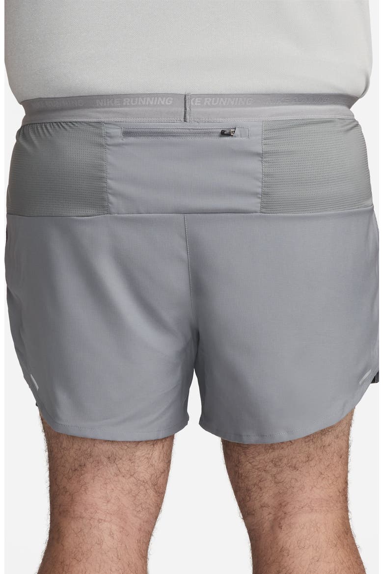 Dri-FIT Stride 2-in-1 Running Shorts, Alternate, color, GREY/ BLACK