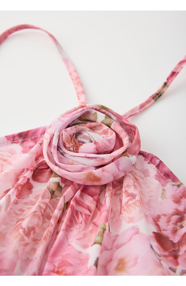 Marlo Kids Julietta Frill Maxi Dress, Alternate, color, Floral