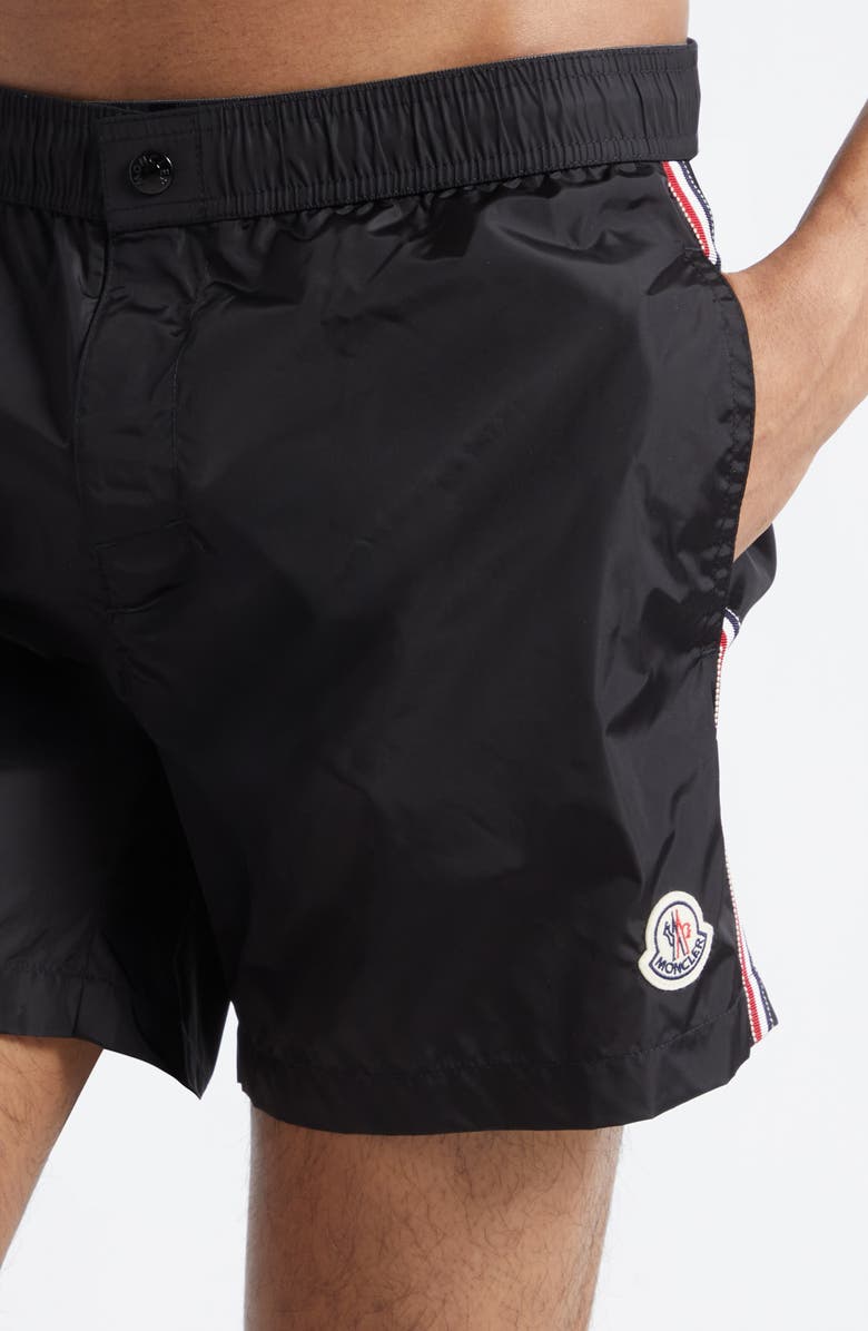 Moncler Boxer Mare Swim Shorts, Alternate, color, Black
