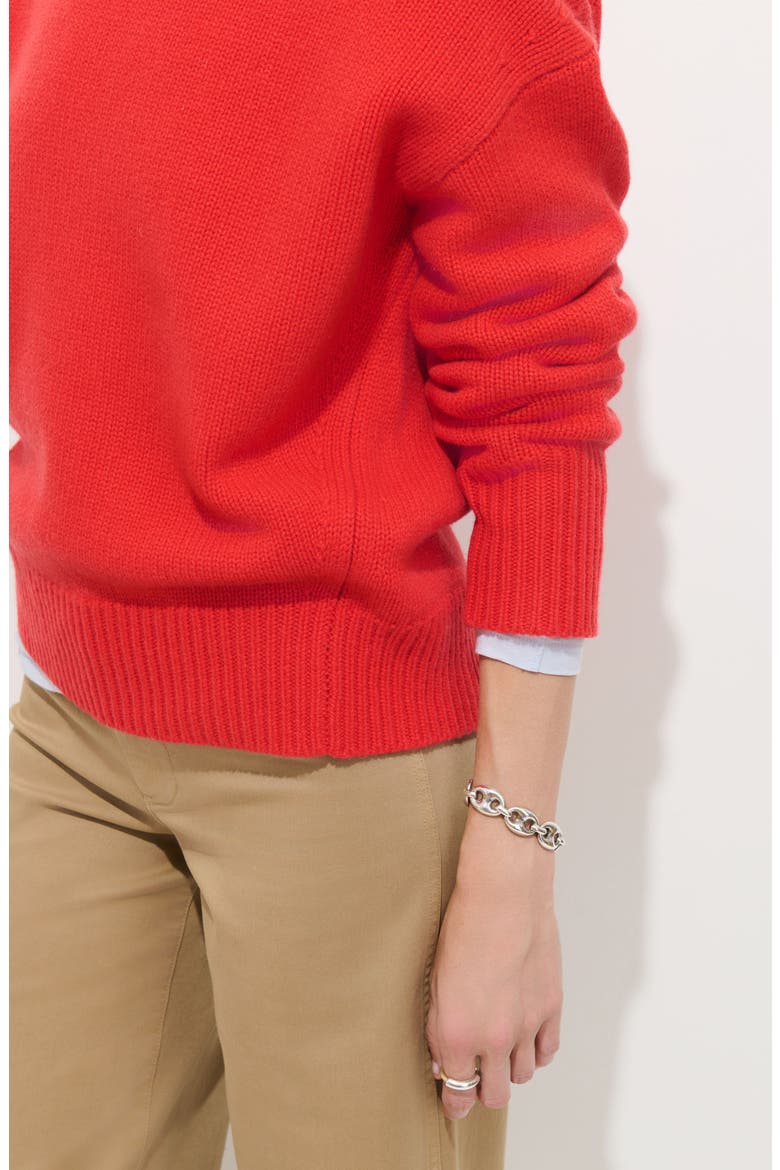 Nottinghill Wool Sweater, Alternate, color, BRIGHT RED